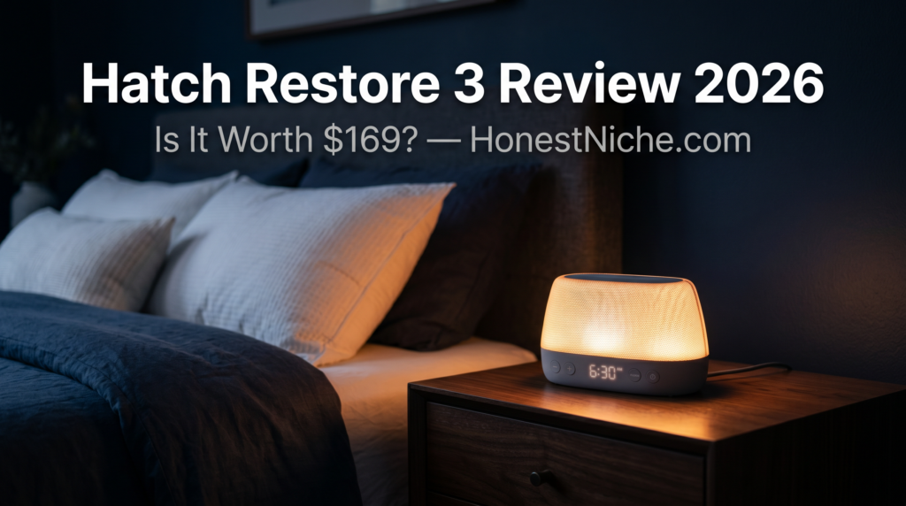 Hatch Restore 3 review 2026 — sunrise alarm and sleep sounds tested by HonestNiche