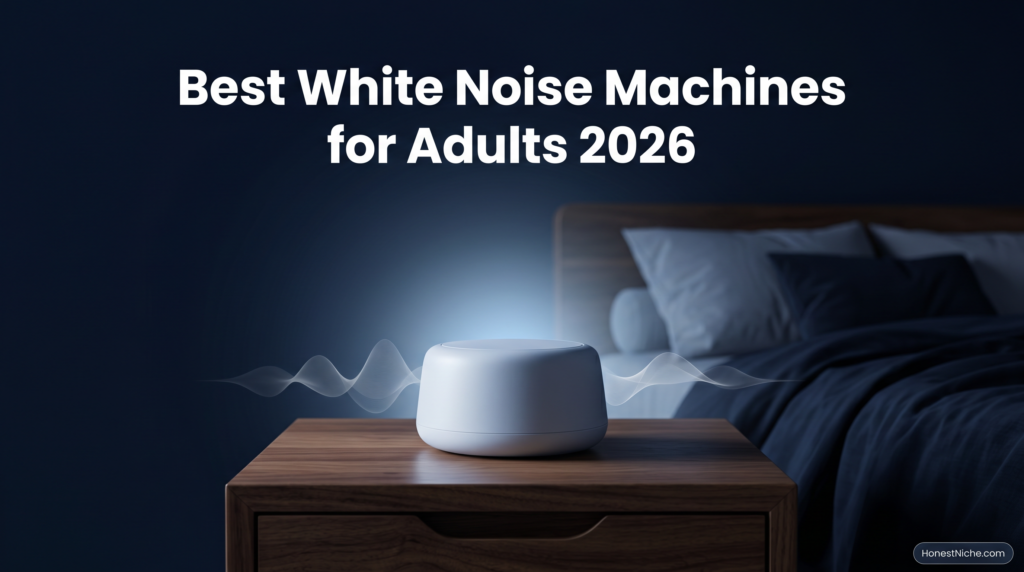 Best white noise machines for adults 2026 — top-rated sound machines for deep sleep and noise masking reviewed by HonestNiche