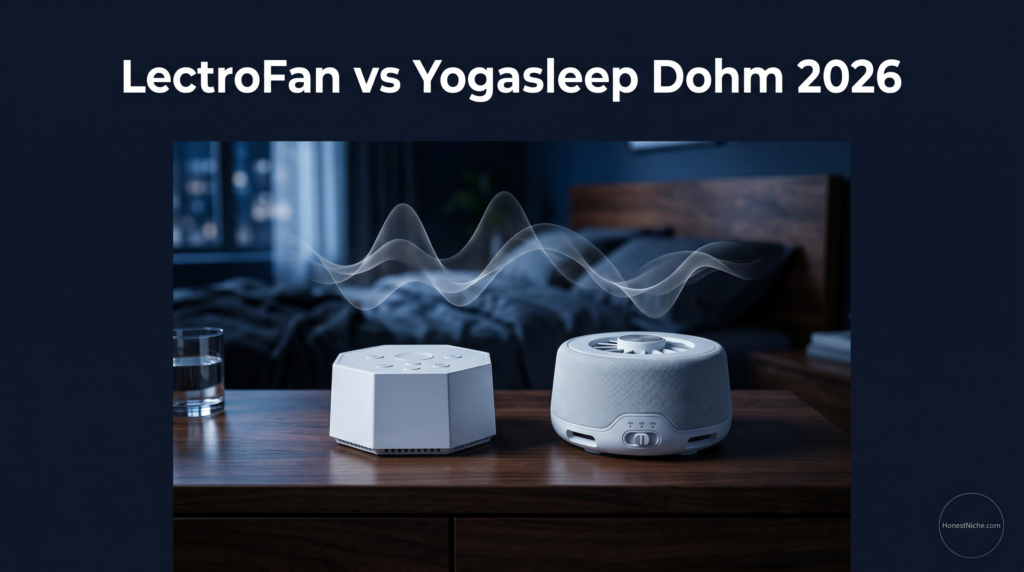 LectroFan vs Yogasleep Dohm 2026 comparison — which white noise machine is better for sleep, reviewed by HonestNiche