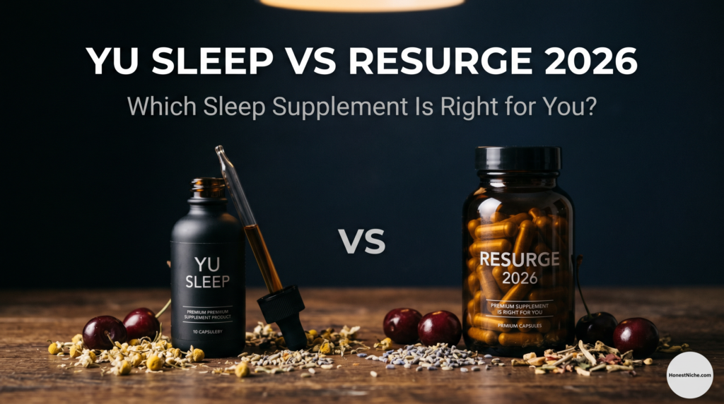YU SLEEP vs Resurge 2026 liquid drops vs capsules sleep supplement comparison which is better